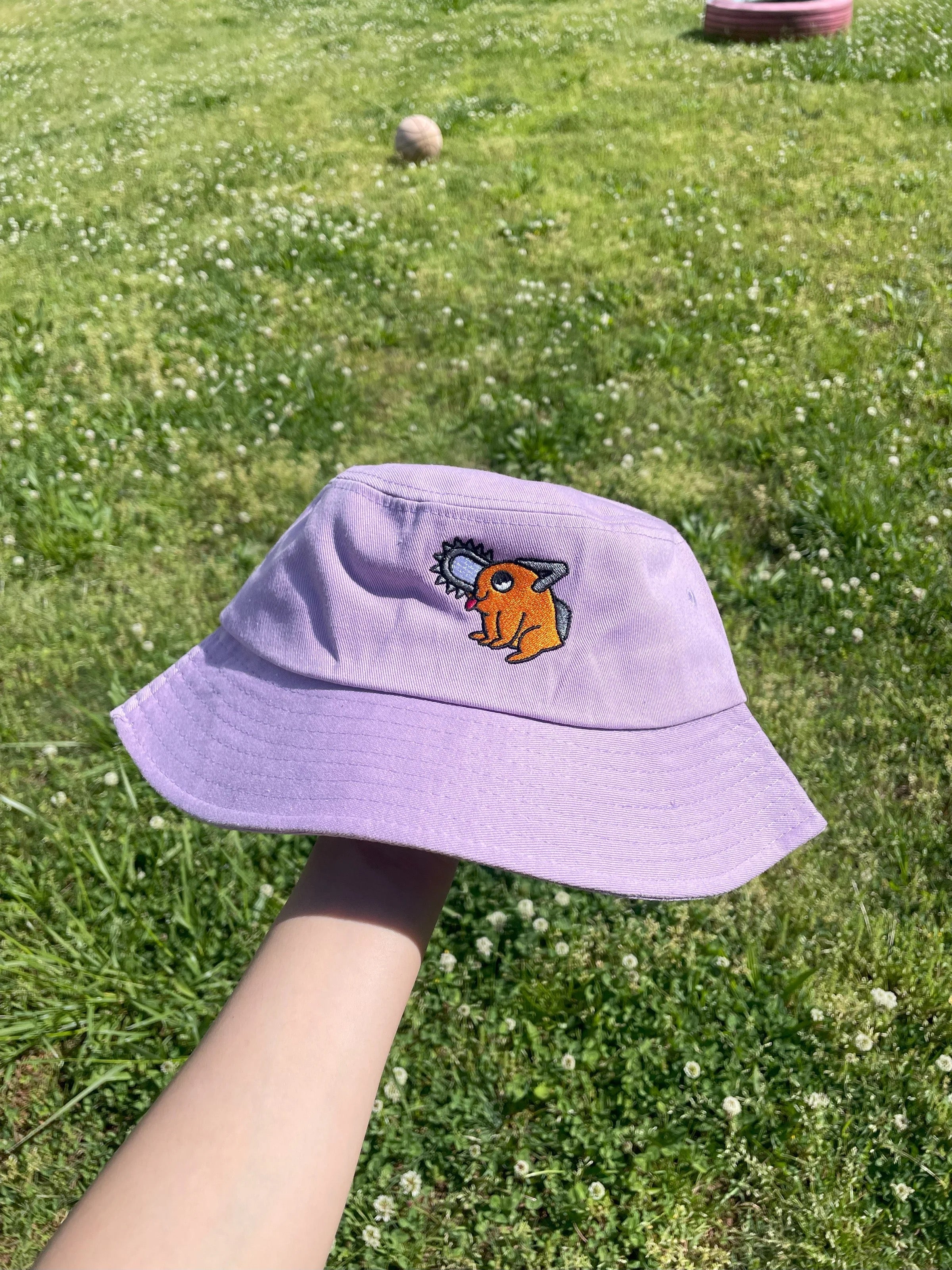 poch lilac bucket hat