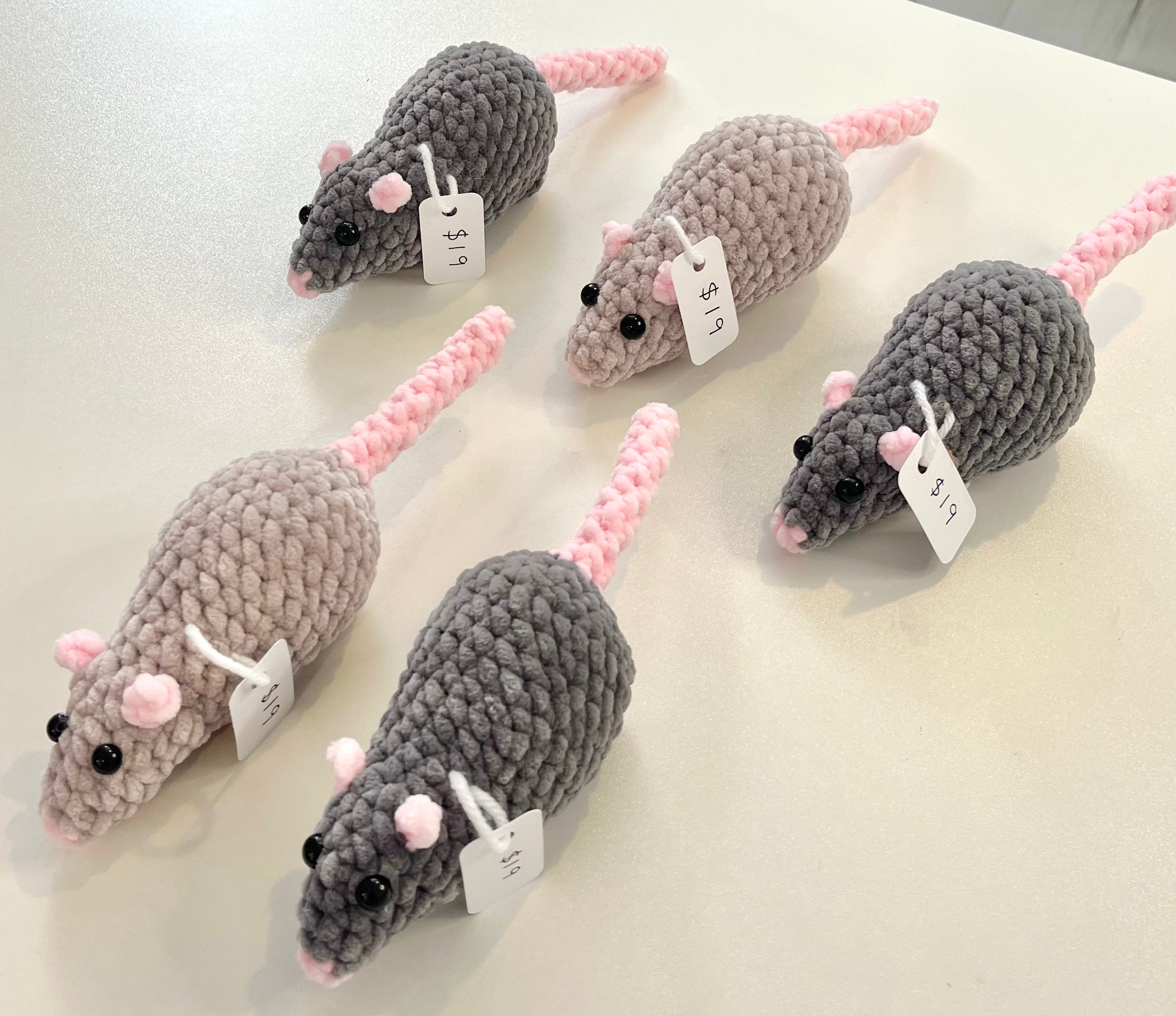 rat crochet plushie